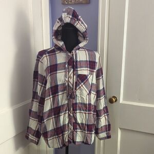 Joe Boxer Red and Blue Plaid Button Down Shirt